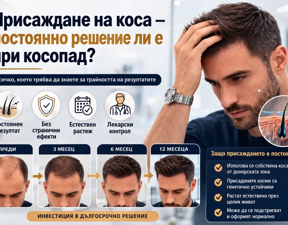 Присаждане на коса постоянно решение ли е при косопад резултати преди и след 12 месеца естествен растеж