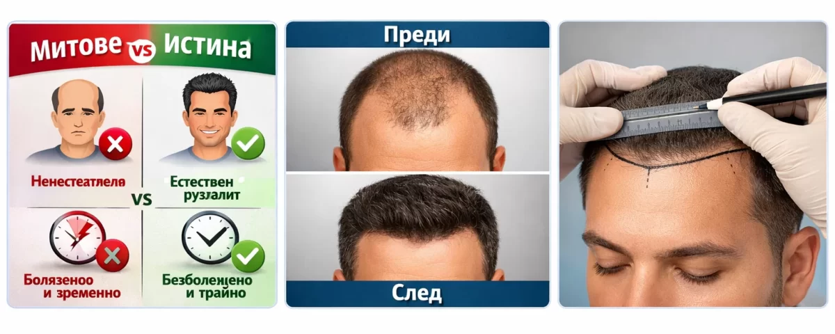 митове за присаждане на коса срещу истина реални резултати трансплантация