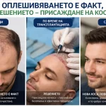 Оплешивяването е факт, решението е присаждане на коса – преди, по време и след резултат