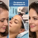 Присаждане на коса при жени – преди, по време на процедурата и след резултат
