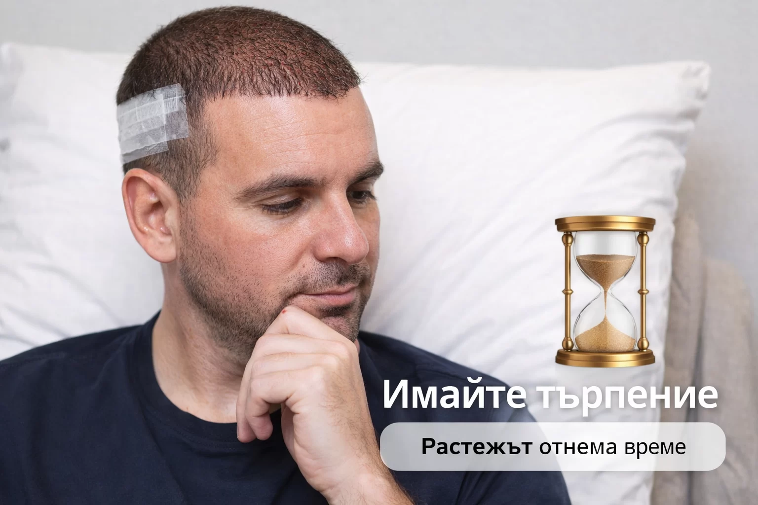 след присаждане на коса възстановяване растеж резултат търпение