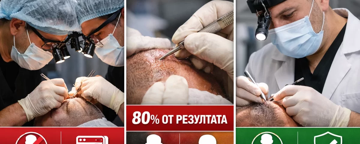 Присаждане на коса – разлика между клиники с лекар и клиники с техници, отваряне на канали и естествен резултат