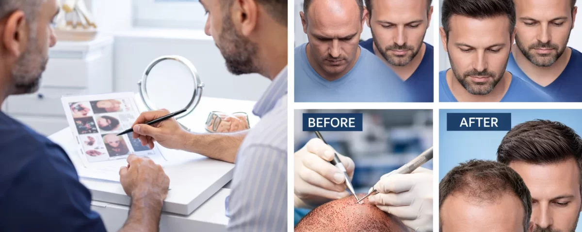 Консултация за присаждане на коса с FUE метод в Турция – индивидуален анализ на пациента