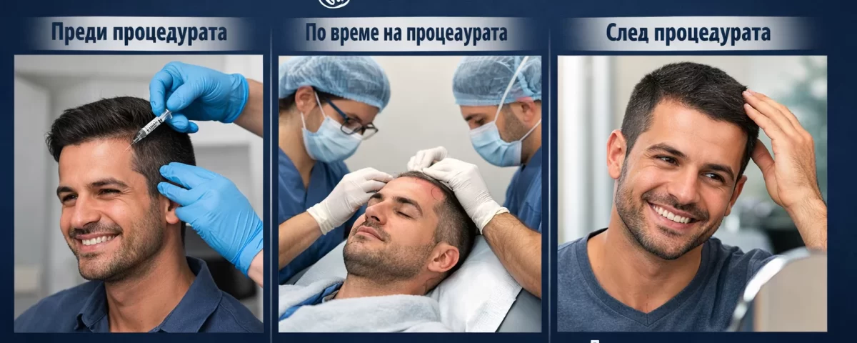 Болезнено ли е присаждането на коса – процедура с местна упойка, без болка и бързо възстановяване
