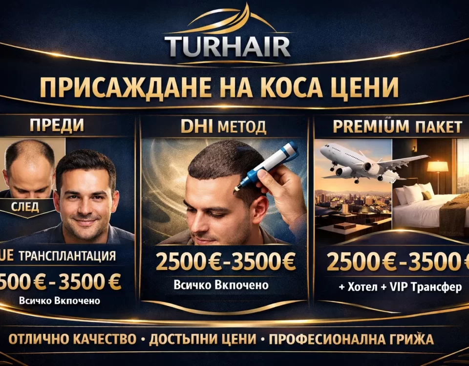 Присаждане на коса цени 2500€ – 3500€