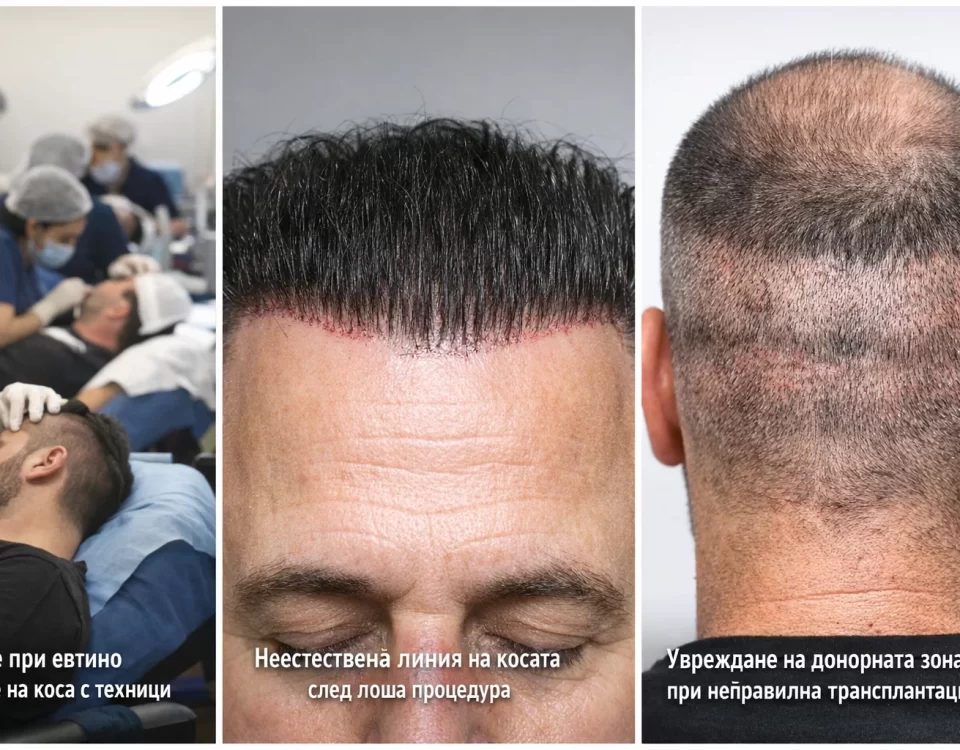 Рискове при евтино присаждане на коса с техници и медицински сестри – неестествена линия и увреждане на донорната зона