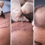 Процес на присаждане на коса – планиране на линия, имплантиране на графтове и естествен резултат