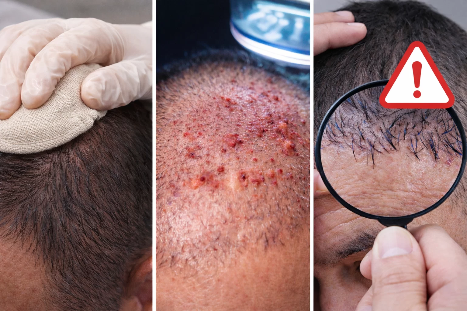 Рискове при присаждане на коса – раздразнение, неправилен растеж и проблеми след трансплантация