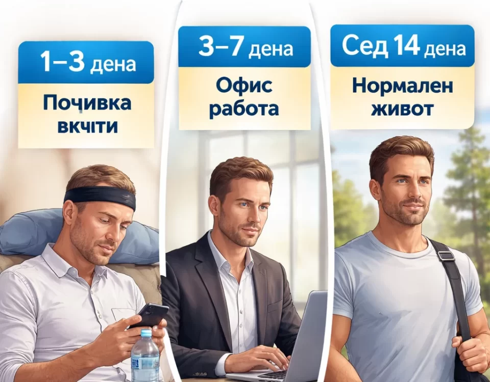 Кога мога да се върна на работа след присаждане на коса – 1-3 дни почивка, 3-7 дни офис работа, 14 дни нормален живот Turhair