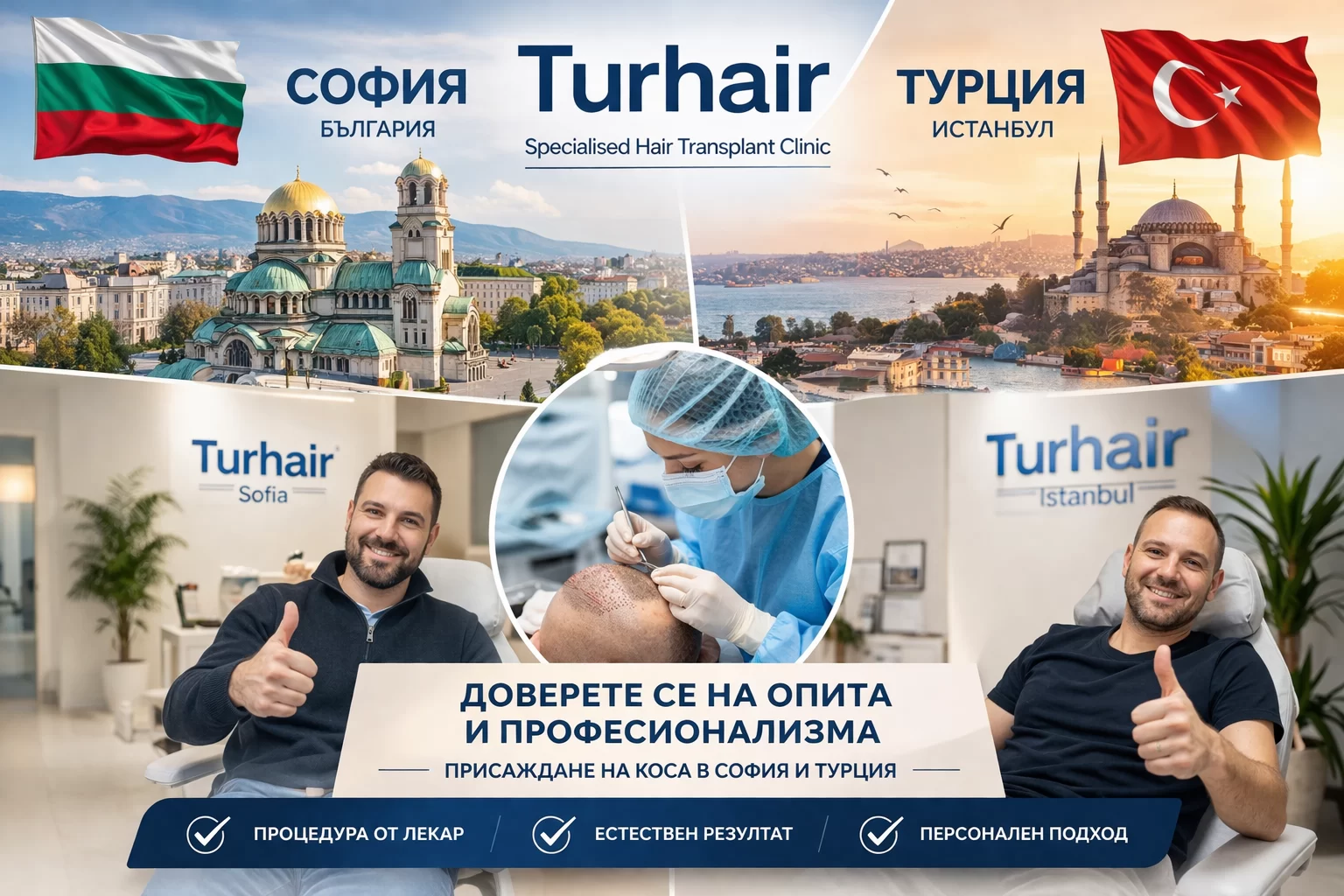 Присаждане на коса в София – сравнение на цена, резултати и качество с лекарски контрол