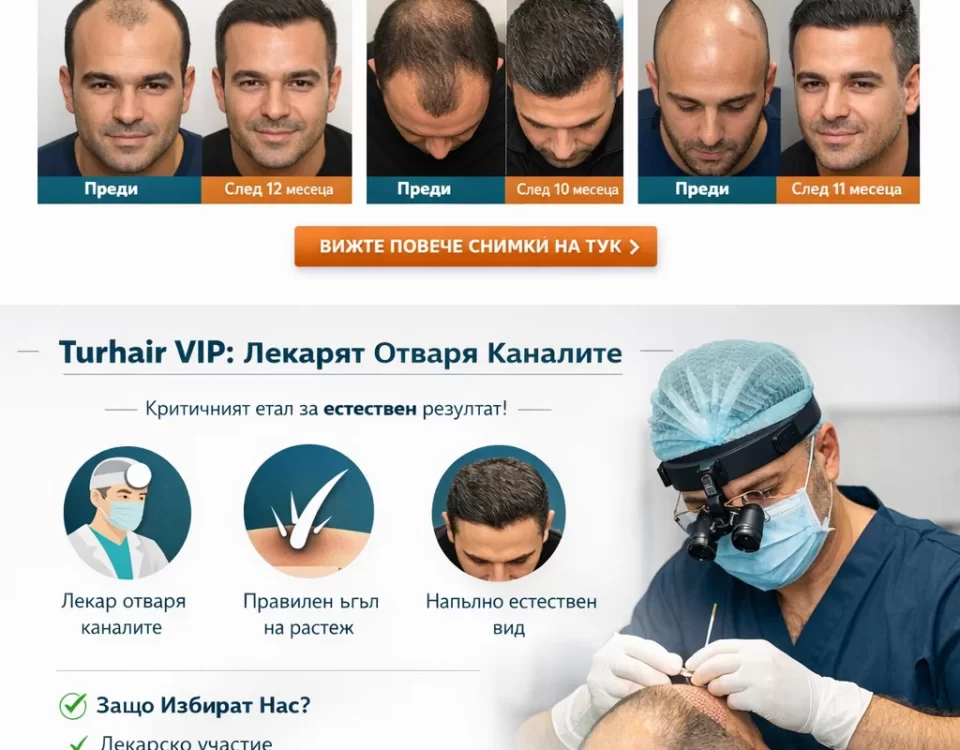 реални резултати присаждане на коса сравнение Turhair срещу други клиники
