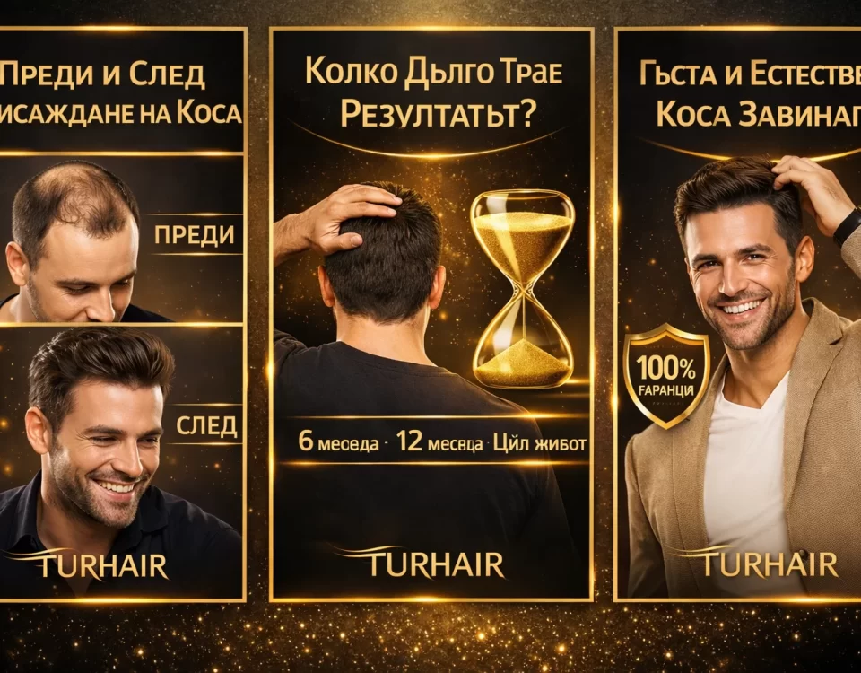 Постоянен резултат от присаждане на коса | Turhair