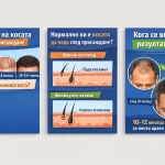 Растеж на косата след присаждане – етапи 1 до 12 месец, шоков косопад и крайни резултати