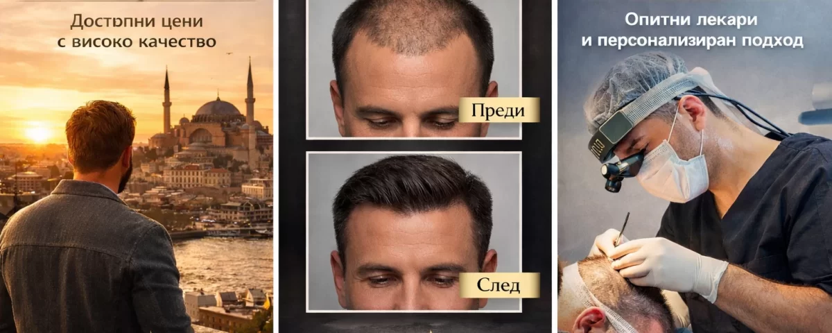 трансплантация на коса в Турция преди и след TURHAIR резултати DHI FUE