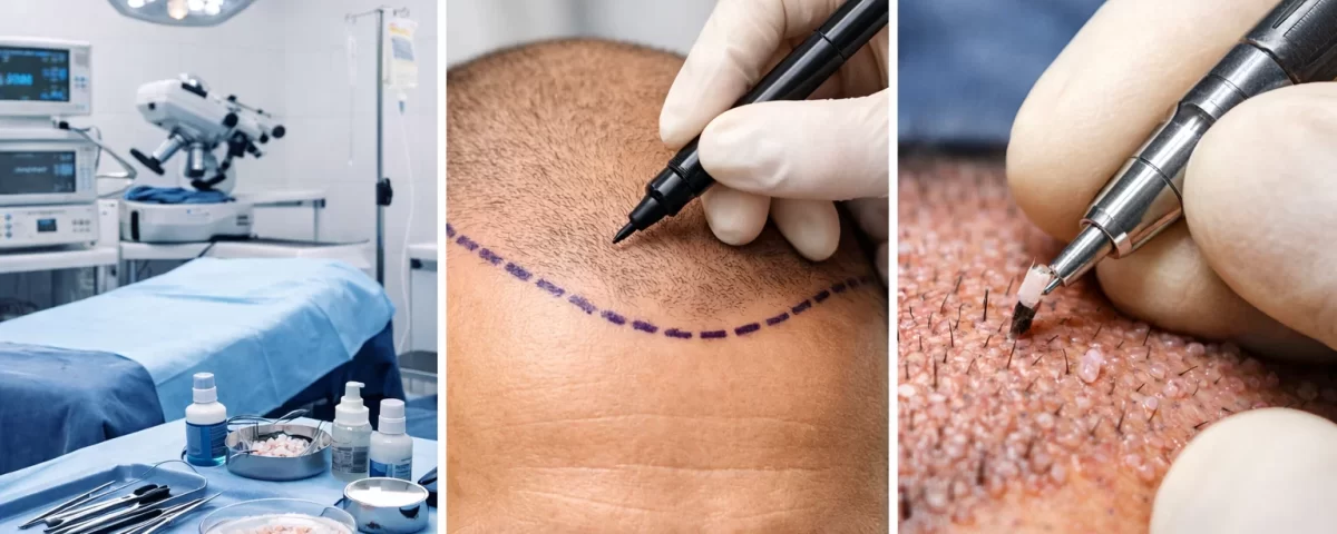 Процес на присаждане на коса в Турция – клиника, планиране на линия и имплантиране на графтове