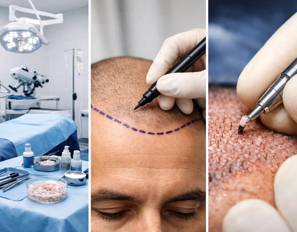 Процес на присаждане на коса в Турция – клиника, планиране на линия и имплантиране на графтове