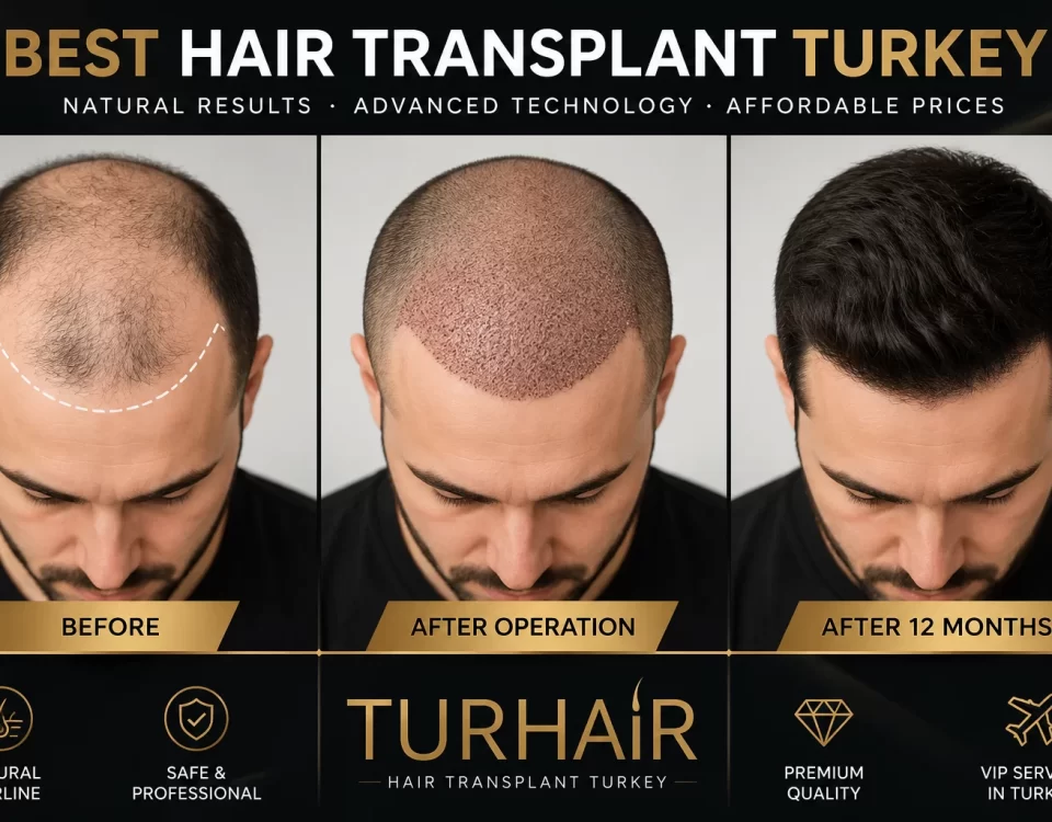 Резултати преди и след трансплантация на коса в Турция от TurHair Istanbul