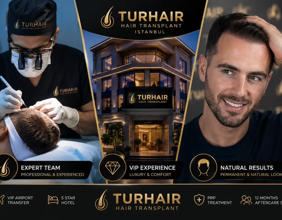 VIP клиника за присаждане на коса Turhair Istanbul с естествени резултати и експертен екип