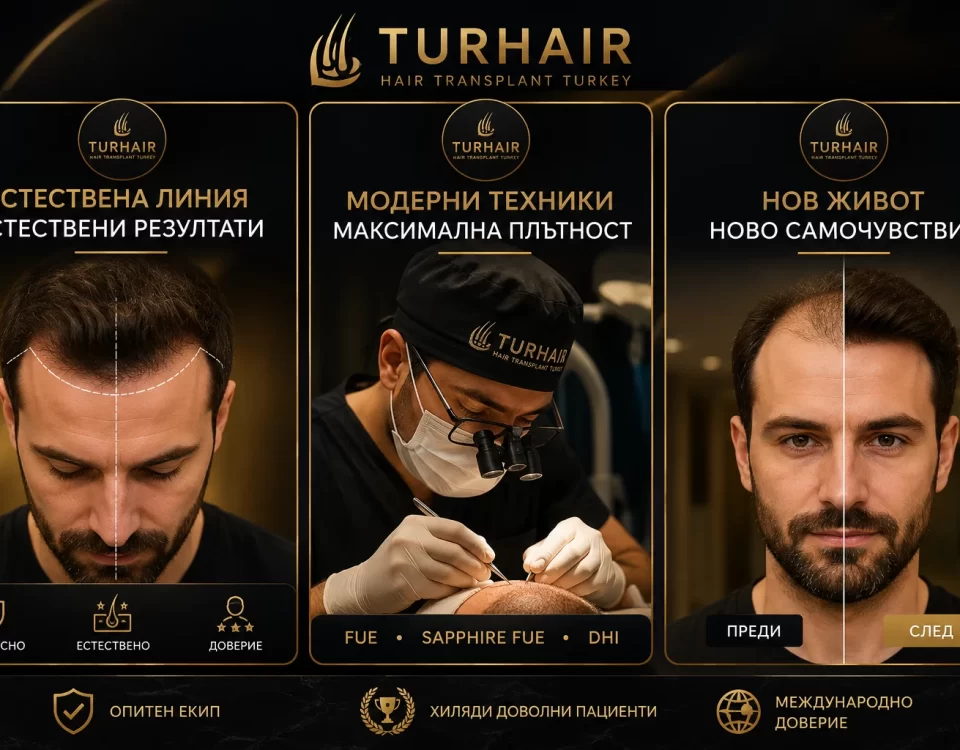 Присаждане на коса в Турция с TurHair и Д-р Демир – естествена линия на косата, Sapphire FUE, DHI и естествени резултати