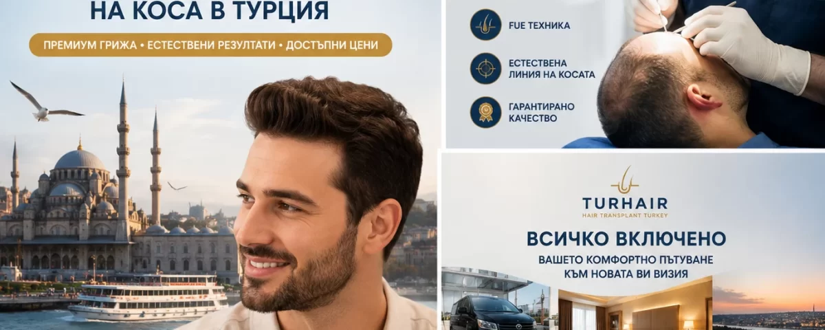 Всичко включено трансплантация на коса в Турция с TurHair Istanbul – VIP трансфер, хотелско настаняване, FUE и DHI техники за естествени резултати.